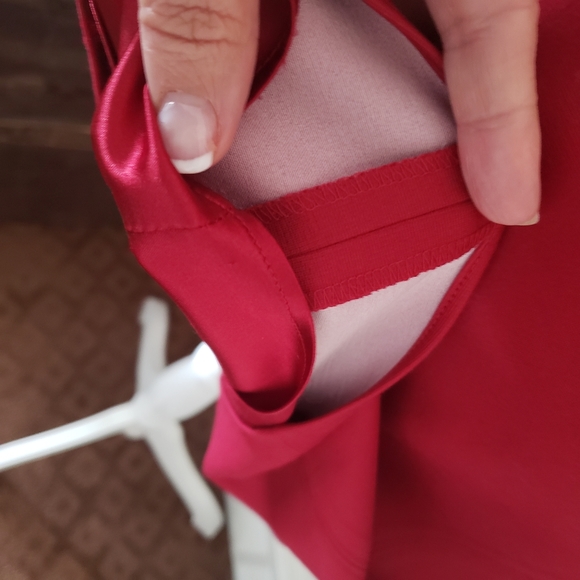 Elie Tahari Fit & Flare Red Midi Dress Size 6 - Picture 4 of 8